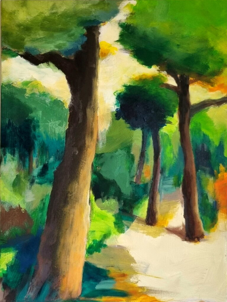 Shinrin Yoku painting obraz by Joanna Migdał