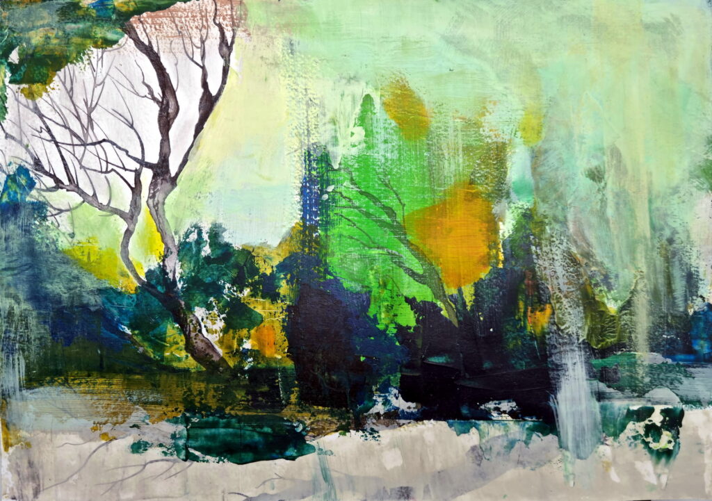 Art Journey mixed media drawing by Joanna Migdał
